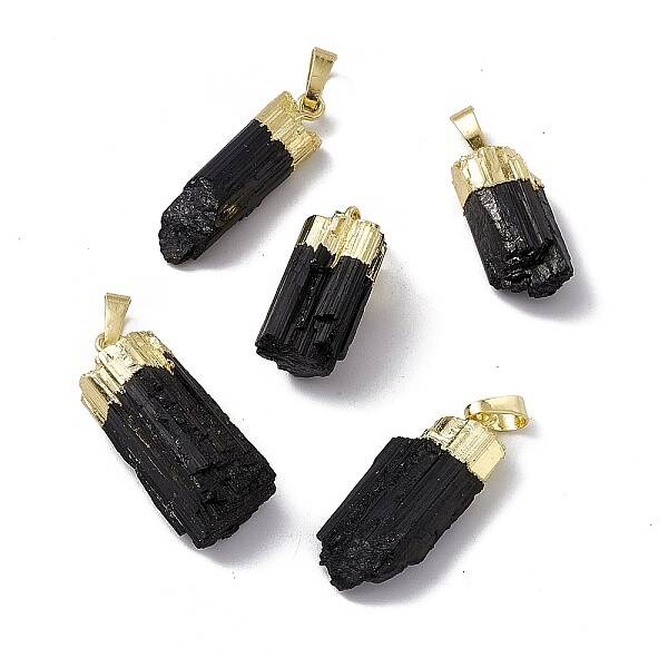 Natural Black Tourmaline Pendants