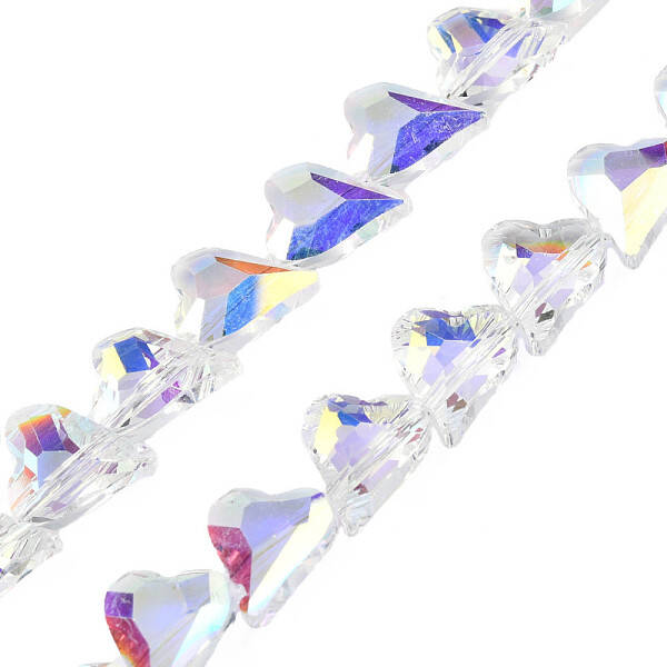 Electroplate Transparent Glass Beads Strands