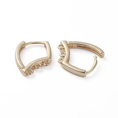 Brass Huggie Hoop Earring Findings