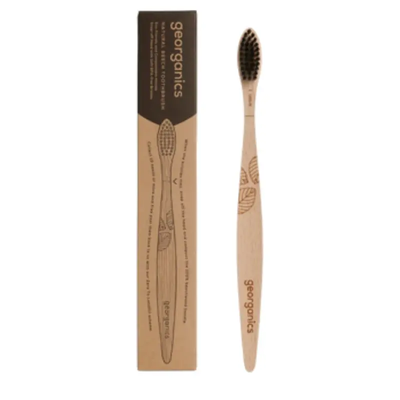 Georganics Anthracite beech wood toothbrush