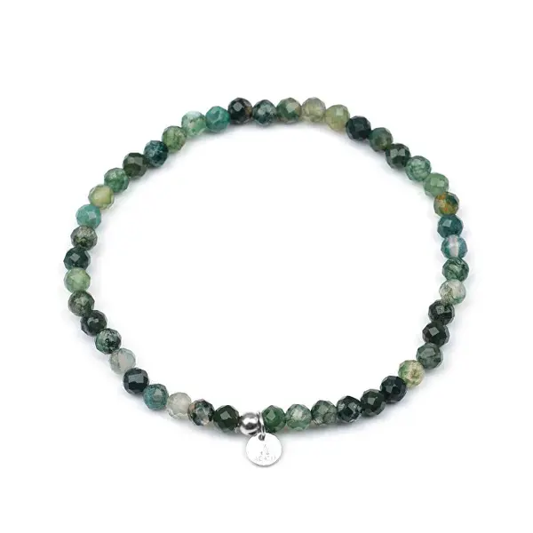 Agato Moss Agate Mineral Bracelet POL-B21/20G