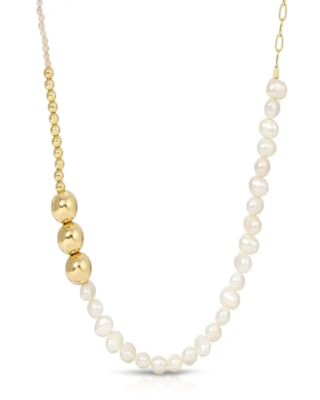 Kloss Necklace | Metal Color: Gold | Gemstone: Imperial Topaz