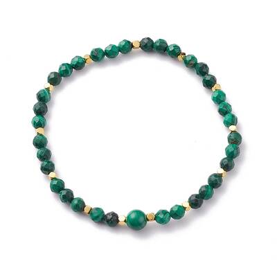 Natural Malachite Beaded Bracelets