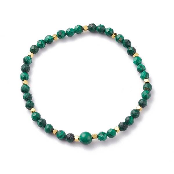 Natural Malachite Beaded Bracelets