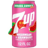 7 Up Soda Watermelon and Strawberry Flavored Soda 1 Can 12 Fl oz