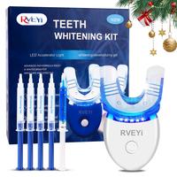 Led Teeth Brightening Kit, 1 Set Teeth Tool Kit with Carbamide Peroxide Teeth Brightening Gel, Safe Enamel for Oral Care, Tee...