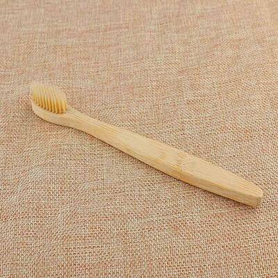 Organic Bamboo Toothbrush | Color: 4pcs Beige