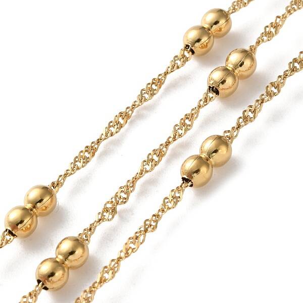 304 Stainless Steel Chains with Beads