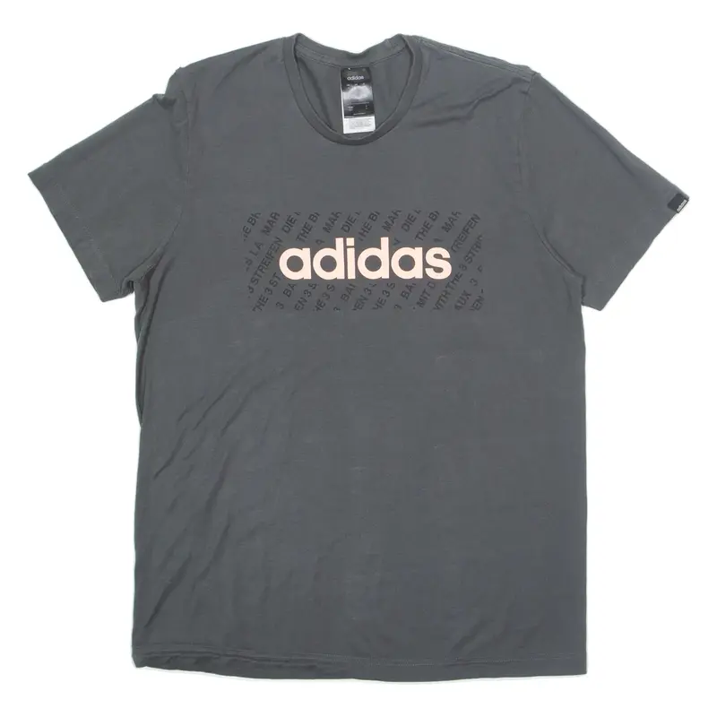 ADIDAS Womens T-Shirt Grey M