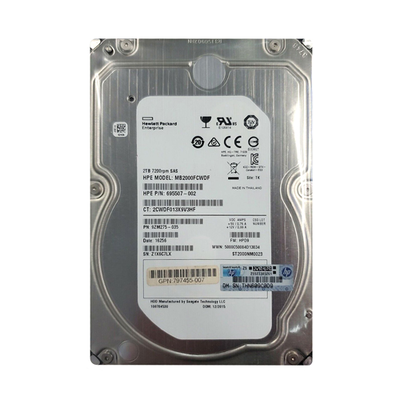 797455-007 HP 2TB 6Gb/s SATA 7200 3.5-Inch Hard Drive