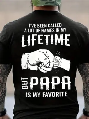 Men's Round Neck Graphic Tee, Summer Clothes, Regular Fit Letter Print Short Sleeve Crew Neck T-Shirt, Casual Street Summer ...