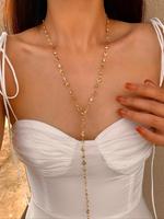 Women's Elegant Y Lariat Necklace, Fashion Jewelry for Party, Daily Clothing Decor, Trendy All-match & Exquisite Jewelry for ...