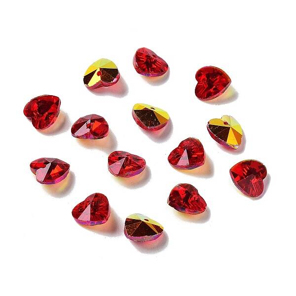 Electroplate Glass Charms