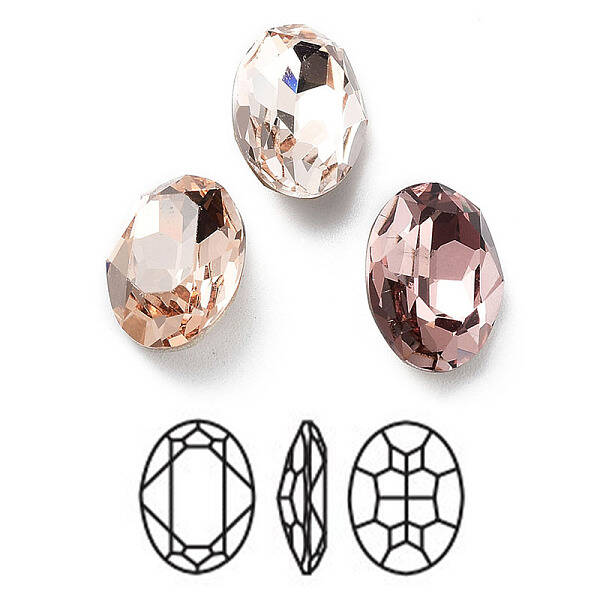 K9 Glass Rhinestone Cabochons