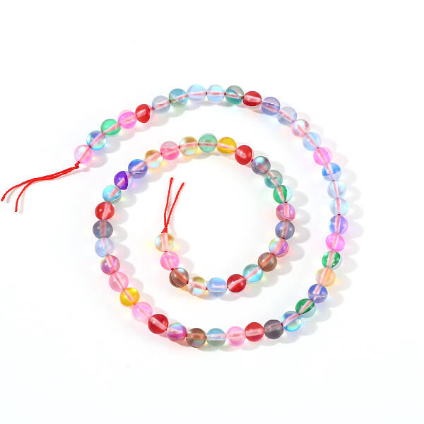 Synthetic Moonstone Beads Strands