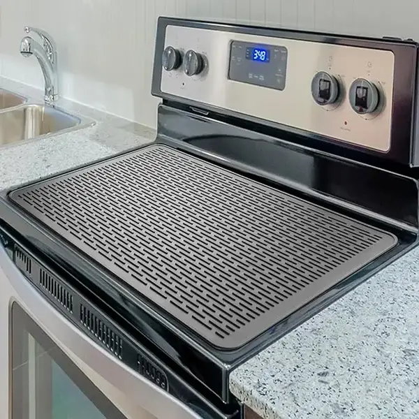 Heat-Resistant Silicone Stove Cover Mat & Utensils – Non-Slip Kitchen Protector, Cozy Fall Collection 2025 – Durable Cook...