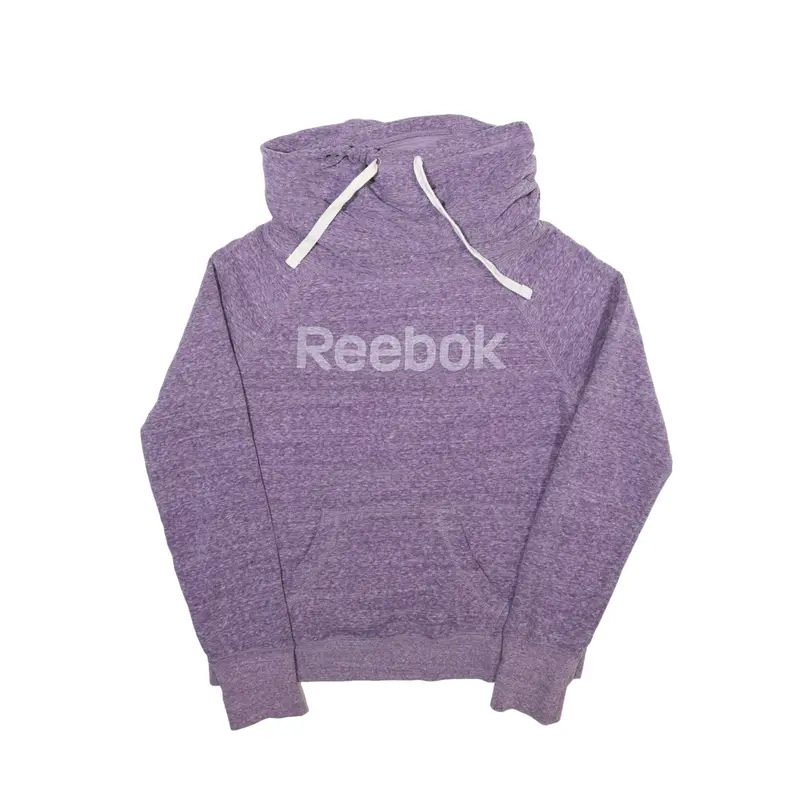 REEBOK Sweatshirt Purple High Neck Womens S
