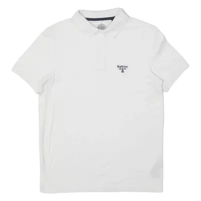 BARBOUR Beacon Mens Polo Shirt White S