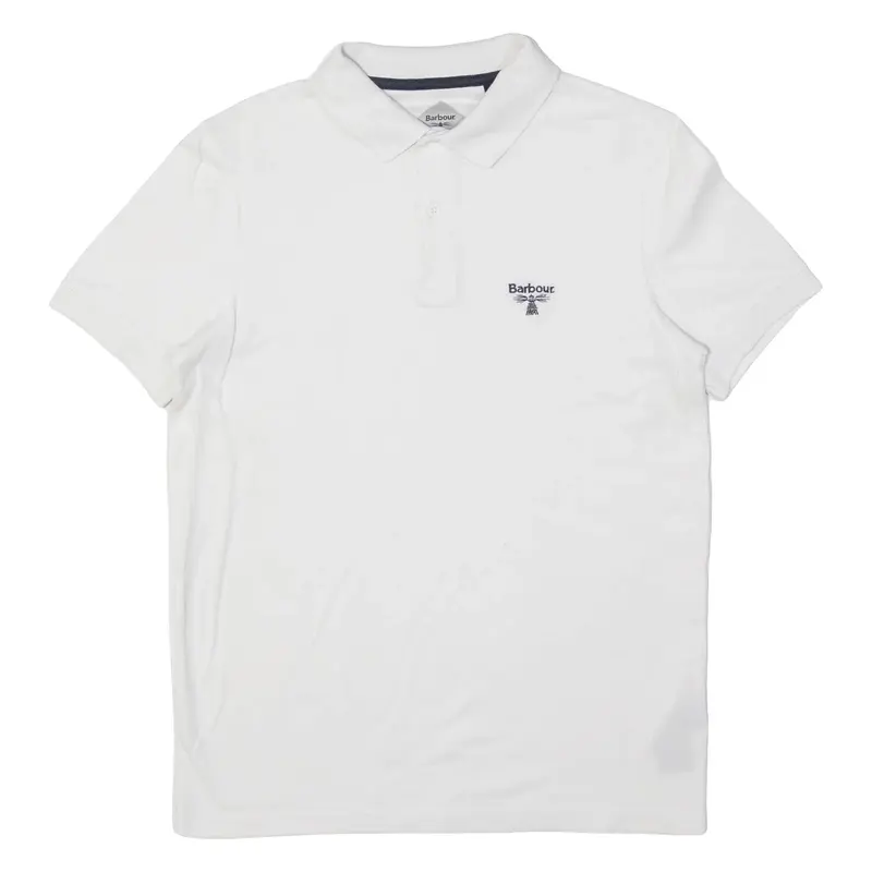 BARBOUR Beacon Mens Polo Shirt White S