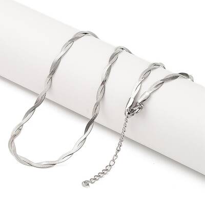 304 Stainless Steel Snake Chains Necklaces