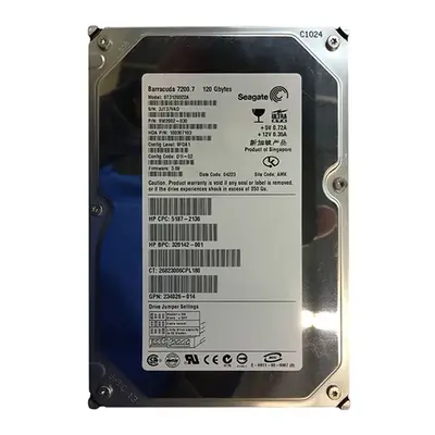 5187-2136 HP 120GB 7200RPM IDE Ultra ATA/100 (ATA-6) 3.5-inch Hard Drive