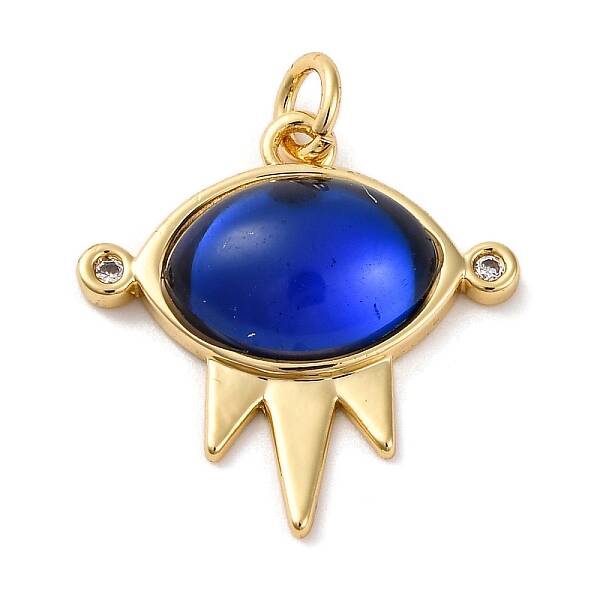 Brass Micro Pave Cubic Zirconia Pendants