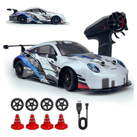 Electric Remote Control Drift Car High Speed Racing Car with LED Lights Drifting Tires Racing Sport Toy  Car for Ki