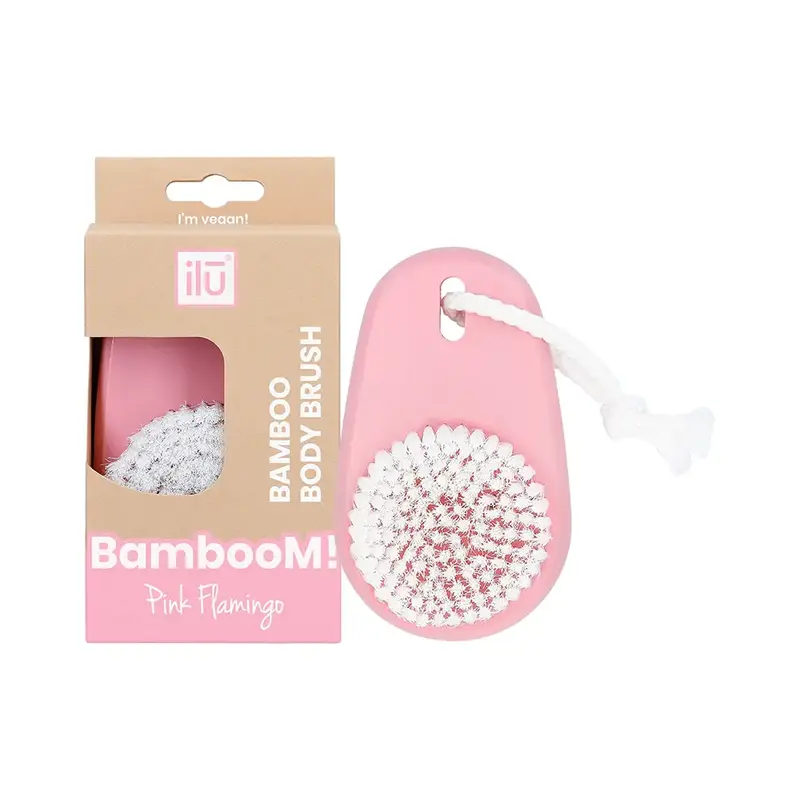 Brush Ilu Bamboom body cleansing pink flamingo 1 U