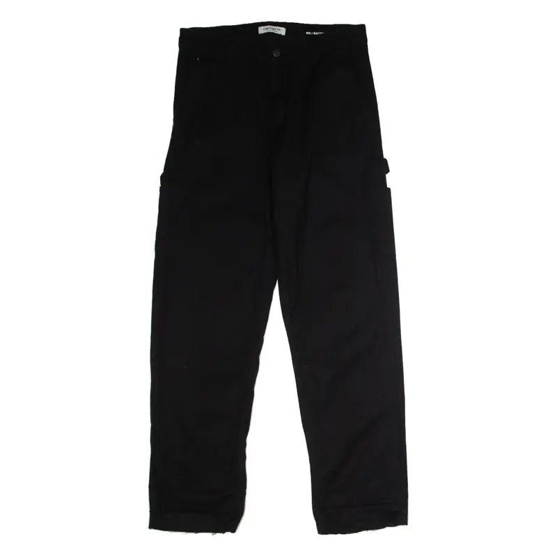 CARHARTT WIP Pierce Carpenter Womens Canvas Trousers Black Boyfriend W30 L28