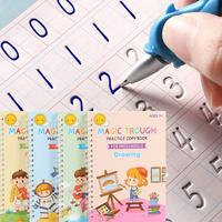 Big Size Reusable Grooved Handwriting Workbooks for Kids With Disappearing Ink | Learning Materials, 4 Books–Early Elementa...
