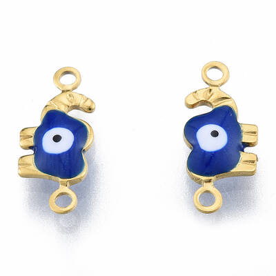 Ion Plating(IP) 304 Stainless Steel Enamel Connector Charms