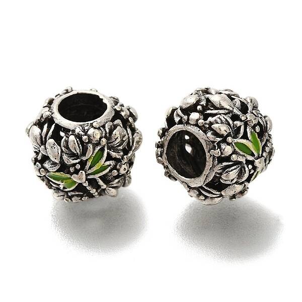 Rack Plating Alloy Enamel European Beads