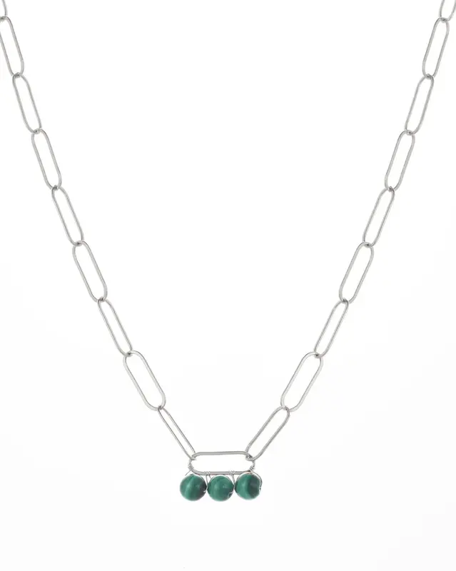 Brylee Necklace | Metal Color: Silver
