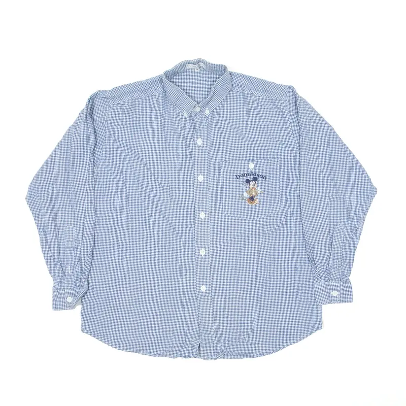 DISNEY Donaldson Mickey Mouse Blue Shirt M