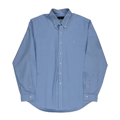 Ralph Lauren Checked Shirt - XL Blue Cotton | Size: x-large