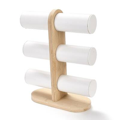 3-Tier Wood Bracelet Organizer Display Racks