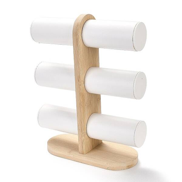 3-Tier Wood Bracelet Organizer Display Racks