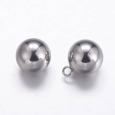 Tarnish Resistant 201 Stainless Steel Sphere Charms