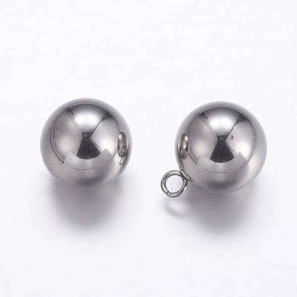 Tarnish Resistant 201 Stainless Steel Sphere Charms