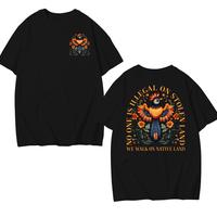No Human Is Illegal on Stolen Land T-shirt, Human Rights Activism T-shirt, Anti Racist Protest T-shirt, Native Americans Immi...