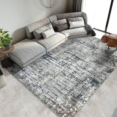 Garvee 5x7 Rug Washable Rugs for Living Room Modern Abstract Area Rug for Bedroom Contemporary Distressed Office Rug Low Pile...