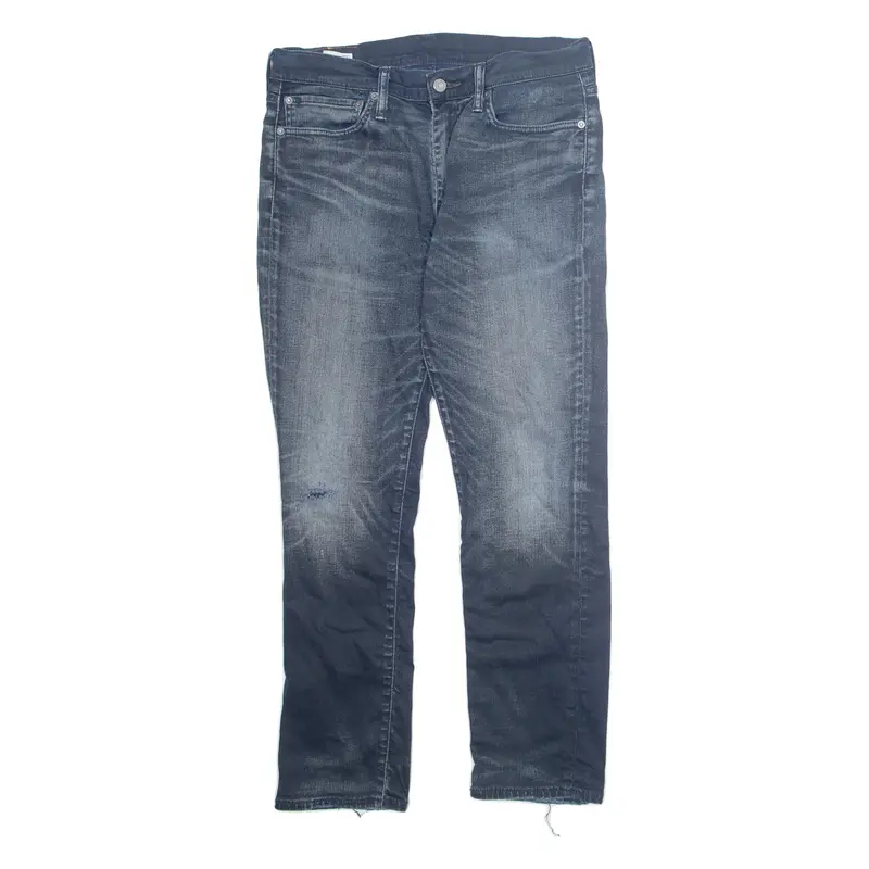 LEVI'S 511 Jeans Distressed Mens Blue Slim Straight Stone Wash W34 L29