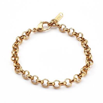 Women's 304 Stainless Steel Rolo Chain Bracelets