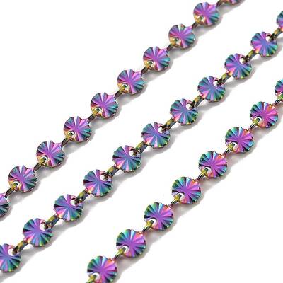 Ion Plating(IP) 304 Stainless Steel Flower Link Chains