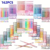 162 Colors Colored Pen Set, 162pcs/set Drawing Graffiti Highlighter Pen, Acrylic Marker Pen, Acrylic Marker Pen, Colorful Dra...