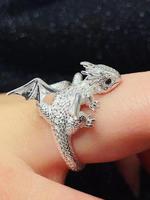 Cute Flying Dragon Design Ring, Fashionable Animal Shaped Ring for Women & Men, Fashion Jewelry for Party, Daily Decor, Trend...