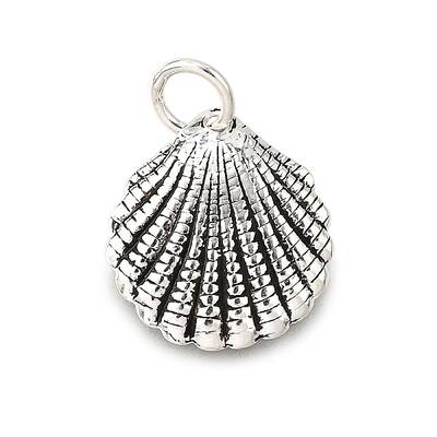 925 Sterling Silver Shell Shaped Charms