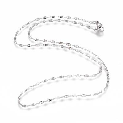 Non-Tarnish 304 Stainless Steel Cable Chain Necklaces