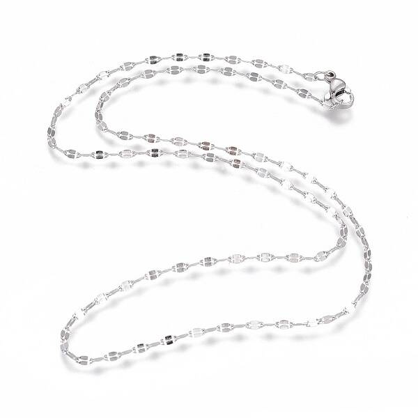 Non-Tarnish 304 Stainless Steel Cable Chain Necklaces