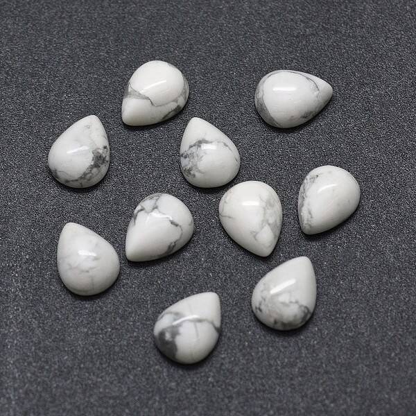 Natural Howlite Cabochons